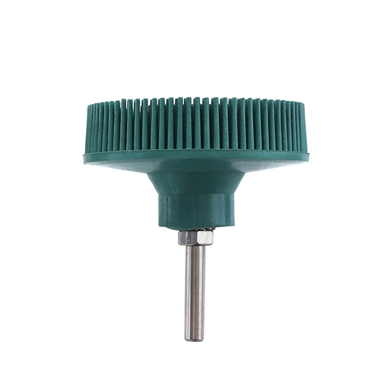TBD0595702102.jpg Cepillo de disco para taladro eléctrico Esmeril Desbarbado Pulido Cepillo de lijado de goma, Estilo:, 3 Inch Green - Imagen 1