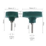 Cepillo de disco para taladro eléctrico Esmeril Desbarbado Pulido Cepillo de lijado de goma, Estilo:, 3 Inch Yellow - Imagen 3