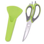 Tijeras de cocina magnéticas desmontables Tijeras de alimentos de cocina para el hogar de acero inoxidable Tijeras de refrigerador, entrega de color al azar, 2 PCS With Sleeve Card Packaging, 2 PCS Single-cut Card Packaging