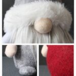 Muñeco sin rostro con sombrero Muñeco de peluche enano navideño, Love, Snowflake, Stars - Imagen 3