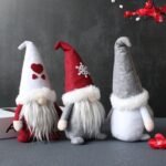 Muñeco sin rostro con sombrero Muñeco de peluche enano navideño, Love, Snowflake, Stars - Imagen 4
