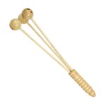 10 PCS Cara sonriente de madera Martillo para golpear hacia atrás Martillo de masaje multifuncional para la salud