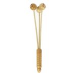 10 PCS Cara sonriente de madera Martillo para golpear hacia atrás Martillo de masaje multifuncional para la salud - Imagen 2