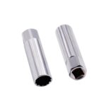 2 piezas de llave de manga de bujía de coche, herramienta de desmontaje de llamas finas, especificación:, 14mm (Shrapnel) - Imagen 4