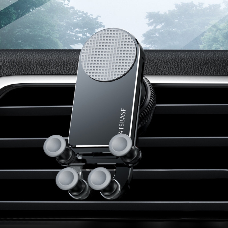 TBD0595718501A.jpg Soporte de Metal Oatsbasf Car Gravity, soporte de teléfono móvil escalable y estable, pantalla plegable, soporte exclusivo para teléfono móvil, Folding Screen Outlet Black - Imagen 1
