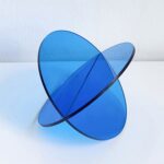 Accesorios para fotos de adorno de fondo de estudio, Translucent Blue Cross Circle