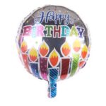 10 globos redondos de película de aluminio de feliz cumpleaños de 18 pulgadas, globos de decoración de escena de fiesta de cumpleaños, A, B, C, D, E, F, G, H, I, J, K, L, M, N, P, Q, R