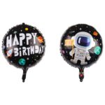 10 globos de película de aluminio espacial para niños que decoran globos de decoración de fiesta de cumpleaños, estilo:, Double-sided Space Man