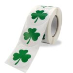Etiqueta engomada de la decoración del bolso del empaquetado del evento de la fiesta del trébol de 5 piezas, Clover Sticker