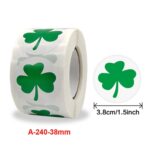 Etiqueta engomada de la decoración del bolso del empaquetado del evento de la fiesta del trébol de 5 piezas, Clover Sticker - Imagen 3