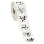Rollo de 5 uds. De pegatinas florales de agradecimiento, etiqueta de embalaje de regalo de fiesta de cumpleaños, 38mm / 1.5 Inch - Imagen 4