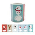 Etiqueta engomada de la decoración de la mercancía del regalo de Navidad de 5 PCS, A-388