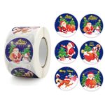 5 PCS Decoración navideña Pegatinas Bolsa de regalo Etiquetas de embalaje, K-126-38