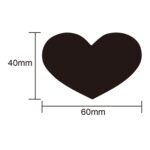 5 pegatinas borrables de PVC para cocina, comida, hacer amor, pegatinas de pizarra, 60x40mm - Imagen 3