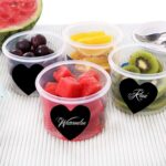 5 pegatinas borrables de PVC para cocina, comida, hacer amor, pegatinas de pizarra, 60x40mm - Imagen 4