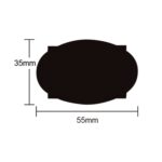 Etiqueta de pizarra de decoración de cocina de pegatina impermeable extraíble de PVC de 5 uds., 35x55mm - Imagen 4