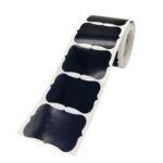 Etiqueta engomada de la botella de vino de la pizarra impermeable del PVC de la forma especial de 5 PCS, 55x35mm
