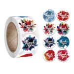 10 Uds. Gracias autoadhesivo Arco Iris pegatina sobre sello con etiqueta de decoración de boda, A-173 Stickers