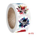 10 Uds. Gracias autoadhesivo Arco Iris pegatina sobre sello con etiqueta de decoración de boda, A-173 Stickers - Imagen 2