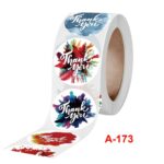 10 Uds. Gracias autoadhesivo Arco Iris pegatina sobre sello con etiqueta de decoración de boda, A-173 Stickers - Imagen 3