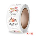 10 Uds flor decorada a mano gracias sellado pegatina regalo sobre decoración pegatina, K-103 Stickers - Imagen 2