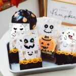 10 PCS Halloween Fantasma Emoji Pegatinas Niños Regalo Decoración Alimentos Sellado Pegatinas, 25x25mm - Imagen 5
