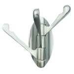 8231 Gancho para abrigos móvil de 180 grados Gancho para baño, color:, Silk Nickel