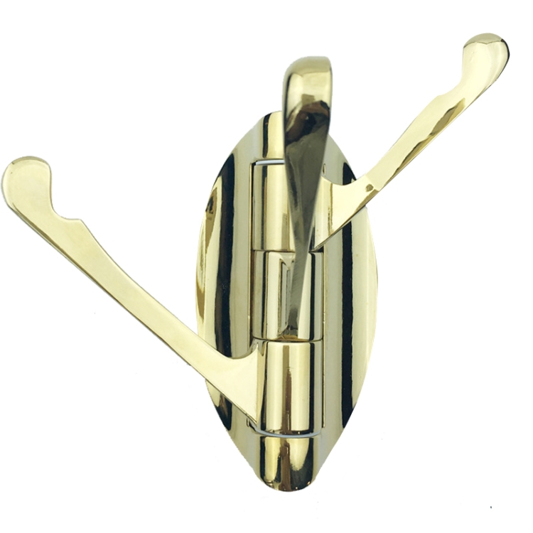 TBD0597107303.jpg 8231 Gancho para abrigos móvil de 180 grados Gancho para baño, color:, Gold - Imagen 1