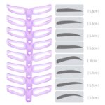 3 juegos de tarjetas de cejas de cuatro generaciones, juego completo de mano para principiantes, tarjeta estéreo para cejas, ayuda para dibujar cejas - Imagen 2