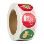 Etiqueta adhesiva de la serie de regalos de decoración del día de Navidad de 5 piezas, Number 1 - Imagen 2