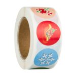 Etiqueta adhesiva de la serie de regalos de decoración del día de Navidad de 5 piezas, Number 2 - Imagen 2