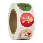 Etiqueta adhesiva de la serie de regalos de decoración del día de Navidad de 5 piezas, Number 3 - Imagen 2