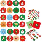 Etiqueta adhesiva de la serie de regalos de decoración del día de Navidad de 5 piezas, Number 3 - Imagen 5