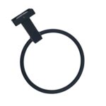 Toallero de acero inoxidable para cocina y baño, colgador de papel higiénico, estilo:, 635 Towel Ring - Imagen 2