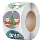 Muñeco de nieve Navidad pegatina regalo decoración regalo sellado pegatinas, LG-210922-38-001 - Imagen 2