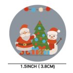 Muñeco de nieve Navidad pegatina regalo decoración regalo sellado pegatinas, LG-210922-38-001 - Imagen 3