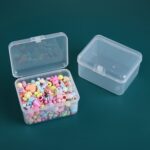 20 PCS Caja de plástico rectangular Transparente Papelería Caja de almacenamiento PP Herramienta Piezas Accesorios Caja - Imagen 4
