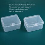 20 PCS Caja de plástico rectangular Transparente Papelería Caja de almacenamiento PP Herramienta Piezas Accesorios Caja - Imagen 5