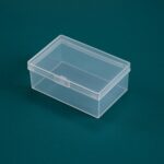 20 PCS Caja de almacenamiento transparente rectangular Caja de envasado universal de plástico con piezas de cubierta Accesorios Caja de almacenamiento