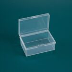 20 PCS Caja de almacenamiento transparente rectangular Caja de envasado universal de plástico con piezas de cubierta Accesorios Caja de almacenamiento - Imagen 2