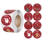 LG-210922-38-006 Pegatinas de regalo de dibujos animados de Navidad etiqueta etiqueta etiqueta
