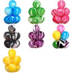 100 PCS Globo de látex de ágata de 10 pulgadas Globo decorativo para fiestas de bodas, Azul, Verde, Rojo, Negro, Púrpura, Mixed Color, Naranja - Imagen 2
