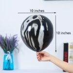 100 PCS Globo de látex de ágata de 10 pulgadas Globo decorativo para fiestas de bodas, Azul, Verde, Rojo, Negro, Púrpura, Mixed Color, Naranja - Imagen 3