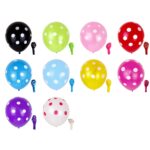 100 PCS FY-10280 12 pulgadas Dot Party Globo decorativo Escena de boda Arreglo Globo de látex, Black White Dot, Green White Dot, Pink White Dot, Red White Dot, Deep Blue White Dot, Light Blue White Dot, Yellow White Dot, Rose Red White Dot... - Imagen 2