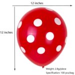 100 PCS FY-10280 12 pulgadas Dot Party Globo decorativo Escena de boda Arreglo Globo de látex, Black White Dot, Green White Dot, Pink White Dot, Red White Dot, Deep Blue White Dot, Light Blue White Dot, Yellow White Dot, Rose Red White Dot... - Imagen 3
