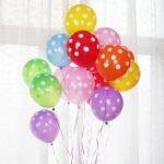 100 PCS FY-10280 12 pulgadas Dot Party Globo decorativo Escena de boda Arreglo Globo de látex, Black White Dot, Green White Dot, Pink White Dot, Red White Dot, Deep Blue White Dot, Light Blue White Dot, Yellow White Dot, Rose Red White Dot... - Imagen 4