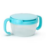 Cuenco de aperitivos para bebés, platos de almacenamiento de alimentos para niños, antiderrames, plato de alimentación sólido para bebé giratorio 360, vajilla, material de alimentación de bebé