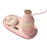 Posavasos de temperatura de aislamiento térmico inteligente para el hogar posavasos de calentamiento de calefacción de escritorio para dormitorio y oficina, enchufe de EE. UU. - Imagen 2