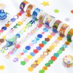 8 PCS Washi Tape Milky Series Color Pintado a mano Pegatina de decoración de la decoración