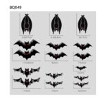 3 juegos de pegatinas de decoración de Halloween, lámpara de calabaza, pegatinas electrostáticas fantasma de araña, estilo:, BQ049 + 50 + 51 + (52 x 2) - Imagen 2
